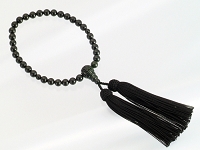 φ8mmジェット念珠&寿龍黒房